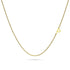 Bold Alphabet Letter Initial Charm Necklace in Gold Tone